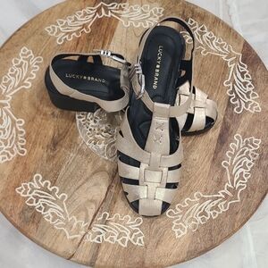 Lucky Brand Women's Sandals - Gold NWOB
